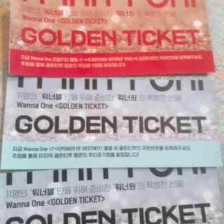 Ve Golden Ticket Wanna One Official Giảm Chỉ Con 50 000 đ