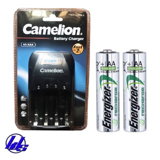 Hình ảnh Combo bộ sạc nhanh pin AA, AAA Camelion BC-0905A kèm 2 pin sạc Energizer AA 2300mAh