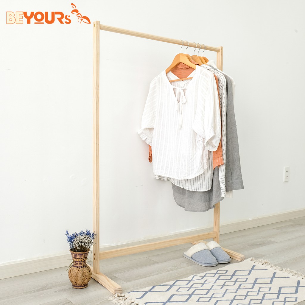 GIÁ TREO QUẦN ÁO KỆ SÀO TREO ĐỒ GỖ THANH ĐƠN NỘI THẤT KIỂU HÀN QUỐC BEYOURS - SINGLE HANGER L GỖ #8