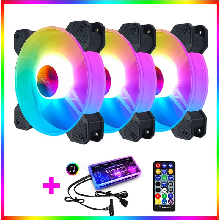 COMBO 3 Fan Coolmon Y1 kèm Hub và Remote #5