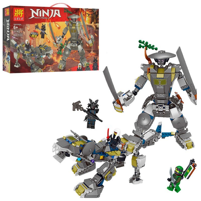 Lắp Ráp Xếp Hình Lego Ninjago Lele 33163: Người đá và sư tử đá (ảnh thật)