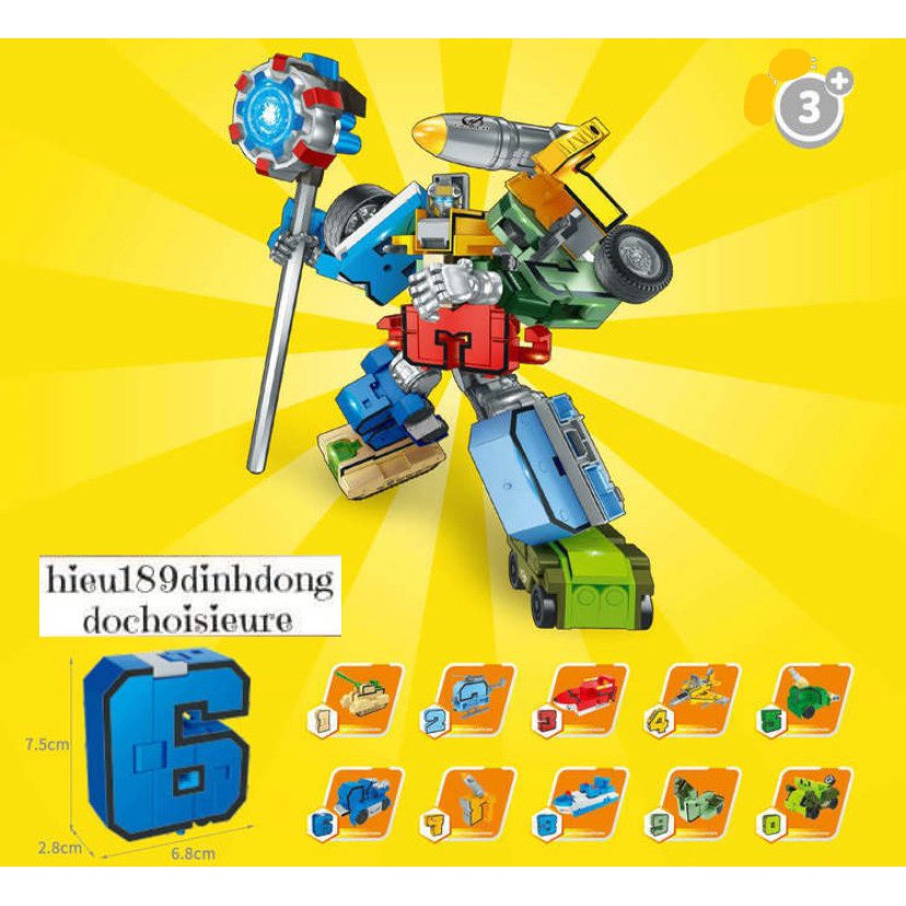 Lắp ráp lắp ghép robot xe máy bay số học