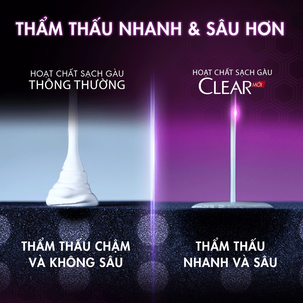 Dầu gội sạch gàu Clear hoa anh đào 630g #8
