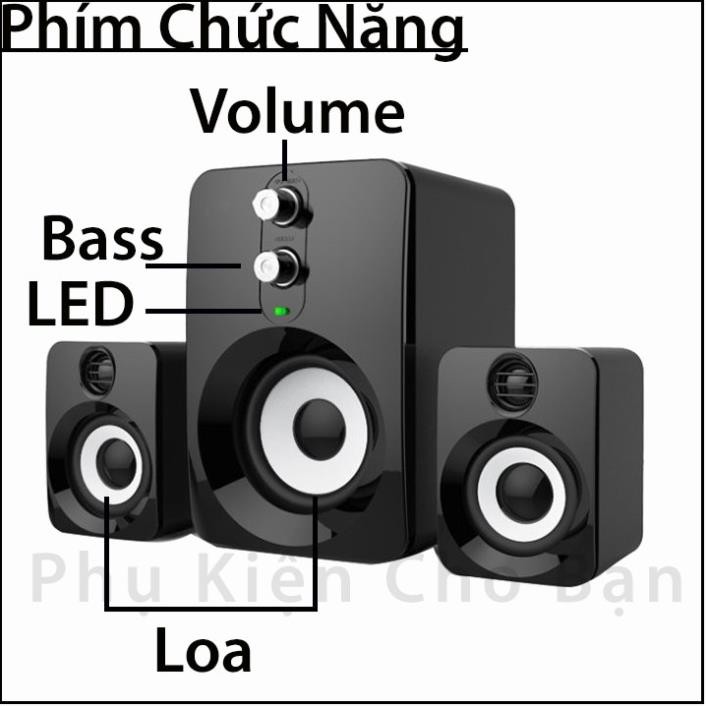 Loa Máy Tính Laptop Giá Rẻ Có Dây Bass PKCB 201 Speakers PF94 #7