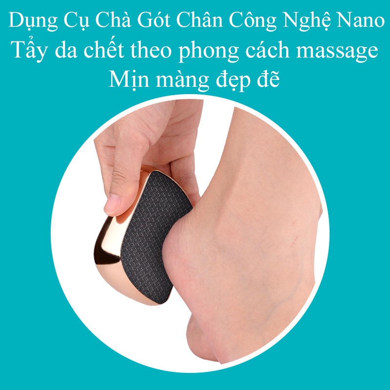 Dụng Cụ Chà Gót Chân,Tẩy Da Chết Hiệu Quả Bằng Công Nghê Nano Mới, Vệ Sinh Dễ Dàng, Thông minh