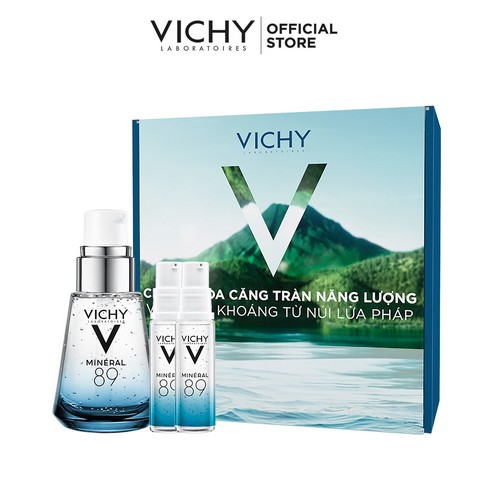 Bộ dưỡng Chất (Serum) Khoáng núi lửa cô đặc Vichy Mineral 89 Giúp Da Sáng Mịn Và Căng Mượt #3