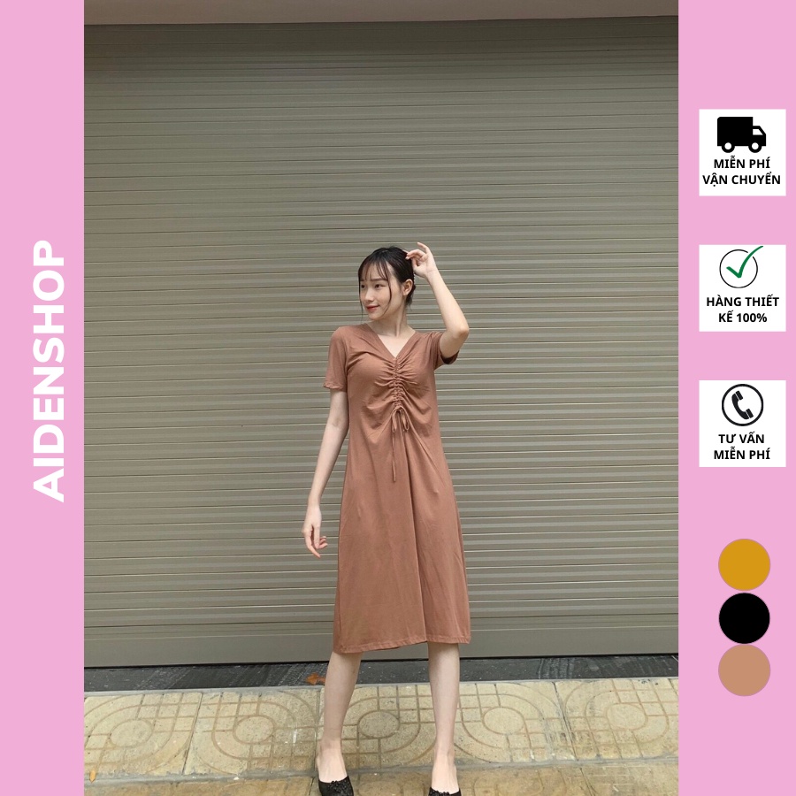 Váy bầu thời trang Aidenshop đầm bầu đẹp mùa hè suông dài
