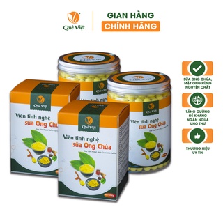 Hình ảnh Combo 2 hộp nghệ viên mật ong sữa ong chúa Quê Việt tăng cường sức khỏe, làm đẹp da 350gr/hộp