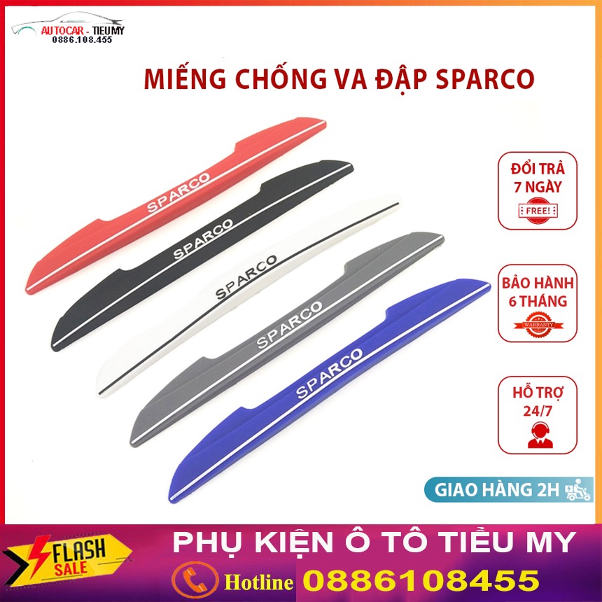 Bộ 4 Miếng Dán Chống Xước Cánh Cửa Sparco Cho Xe Ô Tô Các Màu Đen, Trắ