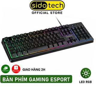 Hình ảnh Bàn phím máy tính giả cơ SIDOTECH K200 led RGB gaming keycap phủ nhám gõ nhạy anti ghosting dành cho game thủ văn phòng