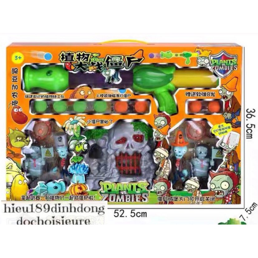 Đồ Chơi Game Hot Plants & Zombie 3 hoa quả nổi giận zombie cổng hải tặc