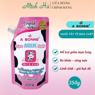 Hình ảnh [Mã 155FMCGSALE giảm 7% đơn 500K] Muối tắm sữa bò tẩy tế bào chết A Bonne Spa Milk Salt 350g Thái Lan
