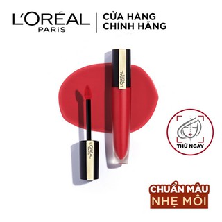 [MÃ COSMALLFM -10% ĐH250k][Giá chỉ 189K khi mua 2 sản phẩm] Son kem lì nhẹ môi cao cấp Rouge Signature L'Oreal Paris 7ml