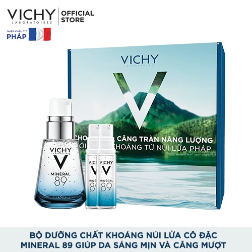 Bộ dưỡng Chất (Serum) Khoáng núi lửa cô đặc Vichy Mineral 89 Giúp Da Sáng Mịn Và Căng Mượt #3