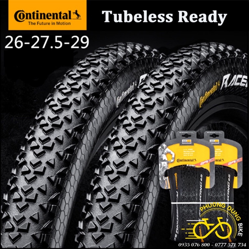 Lốp (Vỏ) gấp xe đạp MTB Continental RACE KING SHIELDWALL 26x2.0 / 27.5x2.0 / 29x2.0