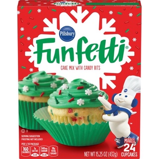 Hình ảnh Bột trộn sẵn làm bánh cupcakes Funfetti mùa Giáng sinh (làm được 24 cái)