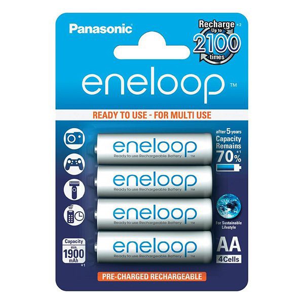 Hình ảnh Pin sạc AA Panasonic Eneloop 1900 mAh vỉ 4 viên #1
