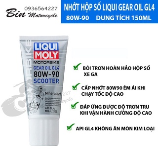 Hình ảnh ☂◘Nhớt hộp số Liqui Moly Racing Scooter Gear Oil 80W90 150ml, láp xe ga - Nhập khẩu Đức (Tặng khăn lau 3M)