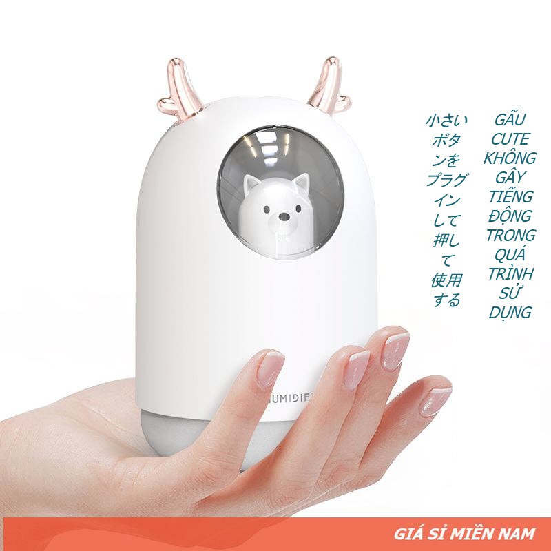 Máy Phun Sương Khuếch Tán Hơi Nước Gấu CUTE - Phun Sương Tạo Độ Ẩm #7
