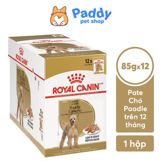 Hình ảnh [Hộp 12 gói] Pate Royal Canin Cho Chó Poodle Trưởng Thành