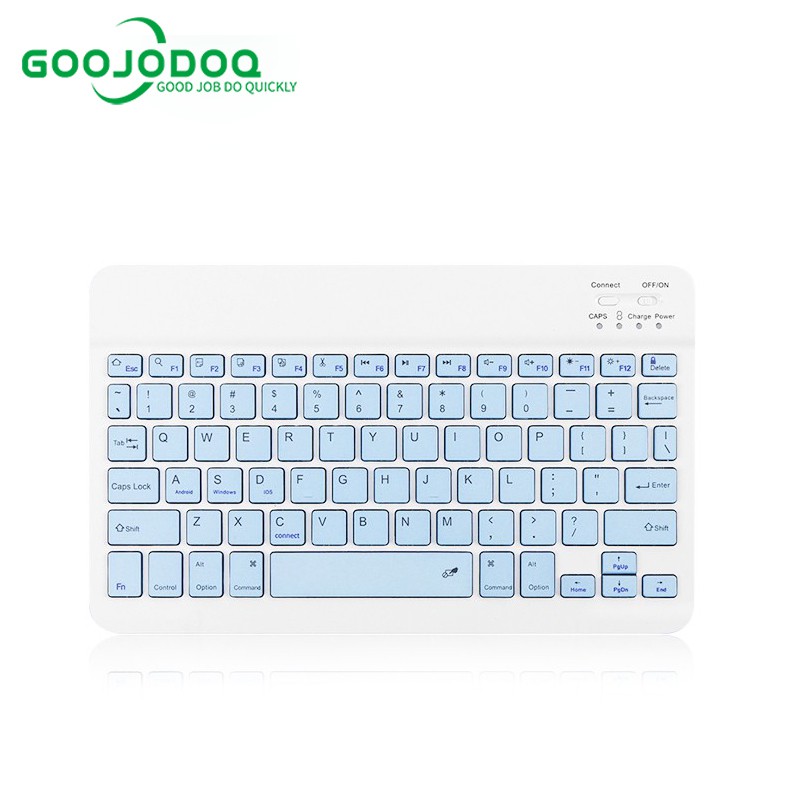 Hình ảnh Goojodoq 2nd gen Pro 10 Inch 3 in 1 Wireless Bluetooth Keyboard Mouse Set Lightweight Portable For Samsung Xiaomi Phone #1