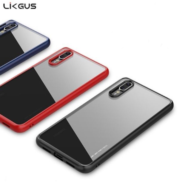 Huawei P20 pro/ P20/ Nova 3e – Ốp lưng viền màu, lưng trong Likgus