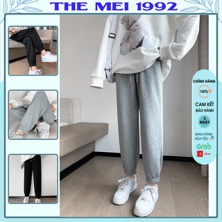 Hình ảnh Jogger nữ The Mei 1992 - quần jogger nữ cao cấp vải len đan hàng Quảng Châu loại 1, chất mềm dày dặn cực ấm 2021