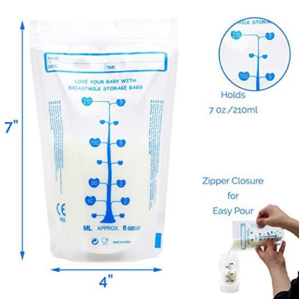 Hộp 60 túi trữ sữa mẹ Unimom Compact không có BPA 210ml #6