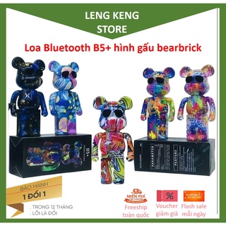 Hình ảnh Loa bluetooth mini gấu bearbrick B5+ loa blutooth máy tính laptop pc vi tính giá rẻ với âm thanh hay bass treble rõ ràng