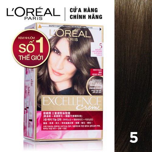 Màu nhuộm dưỡng tóc phủ bạc L'Oreal Paris Excellence Crème 172ml #7