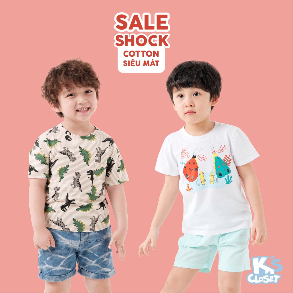 Áo Phông Cộc Tay Bé Trai (1-6 Tuổi) K's Closet B001TES / B023TES HD #8
