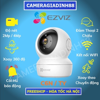 Hình ảnh Camera Wifi Trong Nhà Xoay 360 Ezviz C6N TY2 2M 4M 2K 1080P FULL HD [Có cổng Lan] Bảo Hành 24TH chính hãng