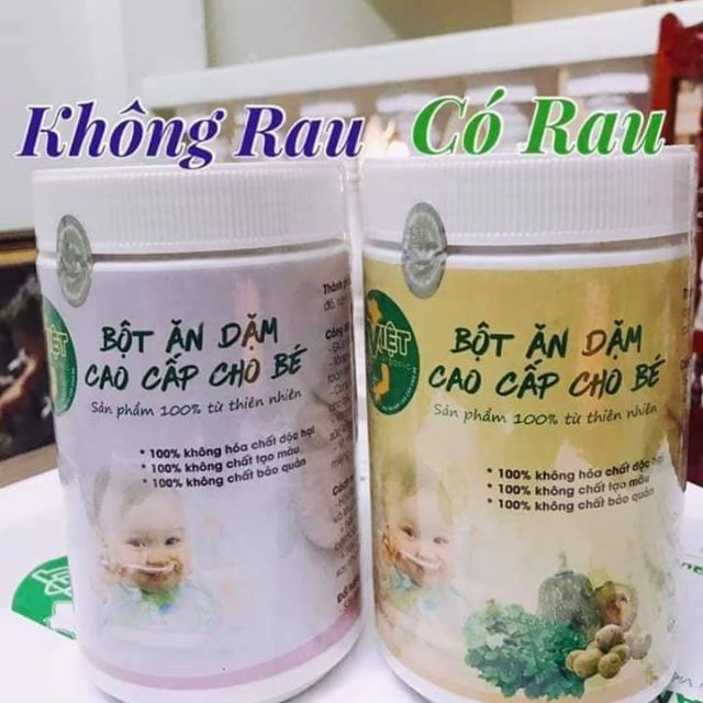 Bột ngũ cốc ăn dặm việt organic #0