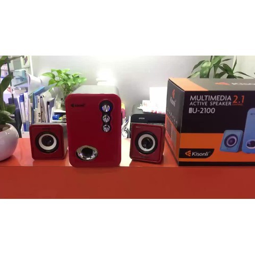 Bộ Loa Vi Tính Kisonli U-2100 Âm Thanh Chất Lượng Cao-Loa Máy Tính PC Bật Max Volume Không Rè - Loa Vi Tính Nhỏ #5