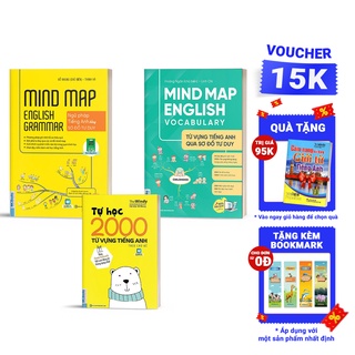 Hình ảnh Sách - Combo Mindmap English Và Tự Học 2000 Từ Vựng Tiếng Anh Cơ Bản Tặng Kèm App Online