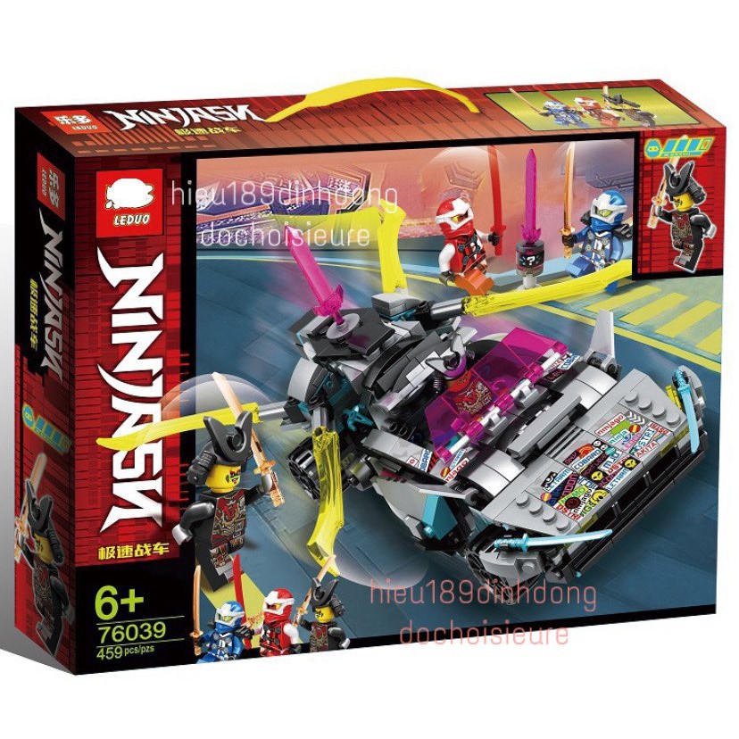 Lắp ráp xếp hình not Lego ninjago leduo 76039 : Siêu xe oto Tuner Car địa hình của Ninja 459 mảnh