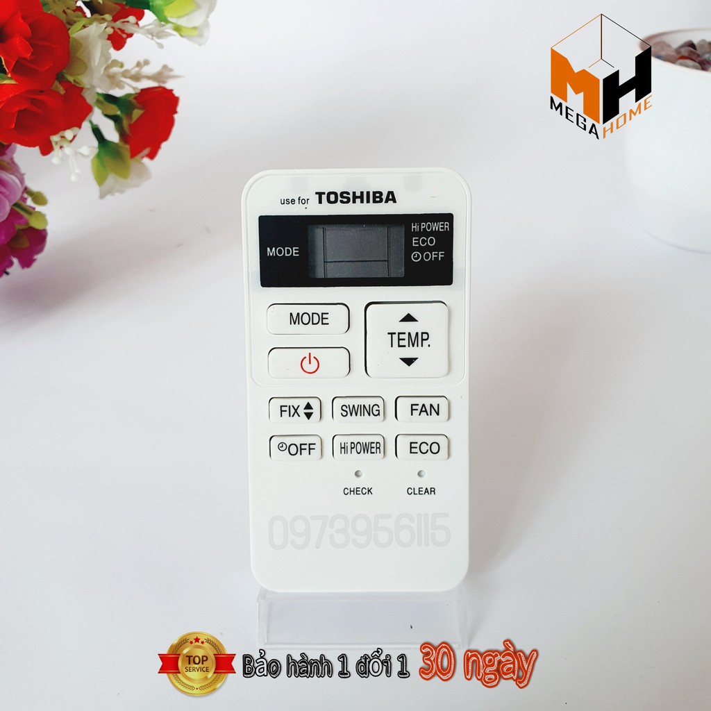 Điều khiển điều hòa TOSHIBA - Remote máy lạnh TOSHIBA hàng loại 1 bảo hành đổi trả 30 ngày