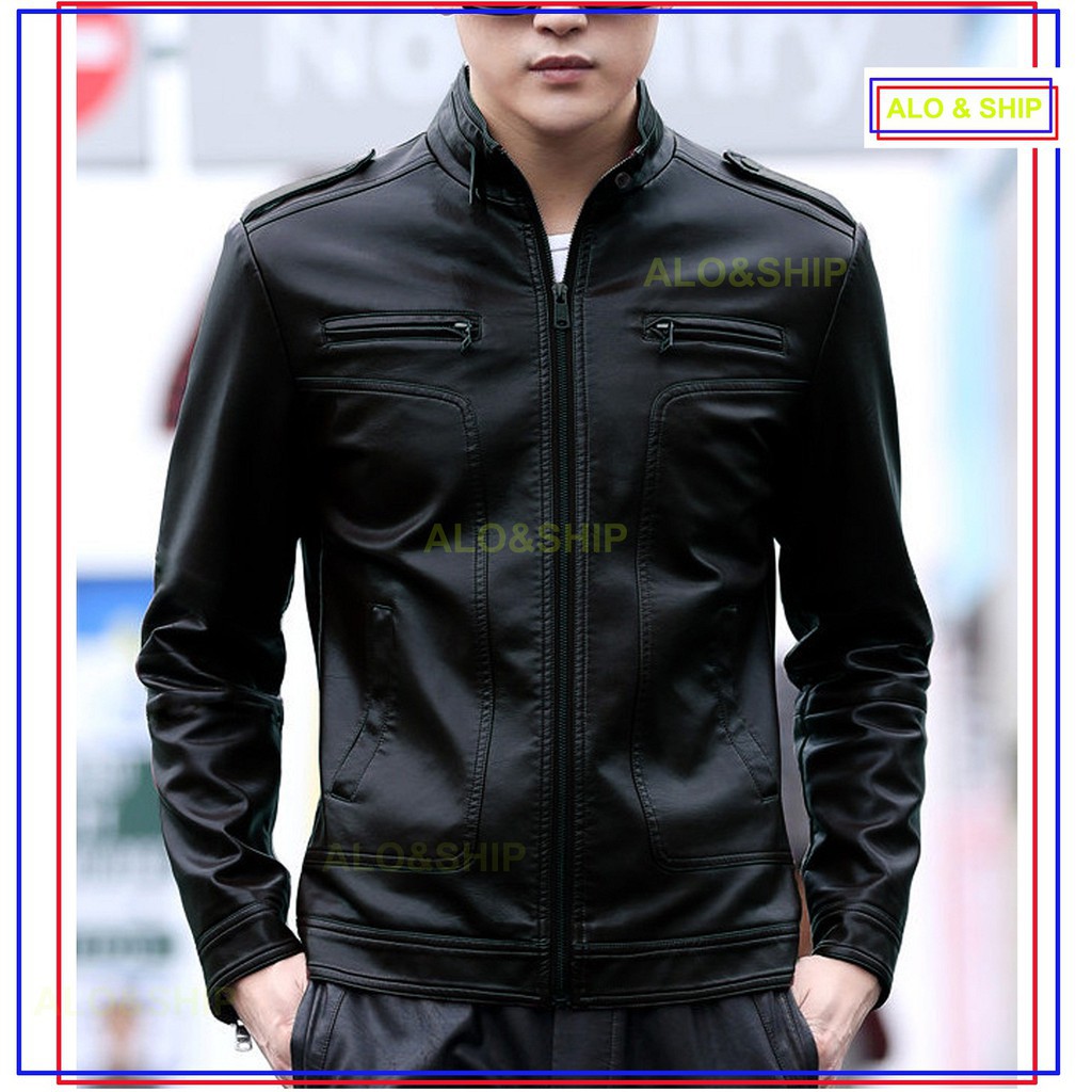 Hot Áo khoác da lót lông nam thời trang cao cấp pious AD026 đẹp chất #4