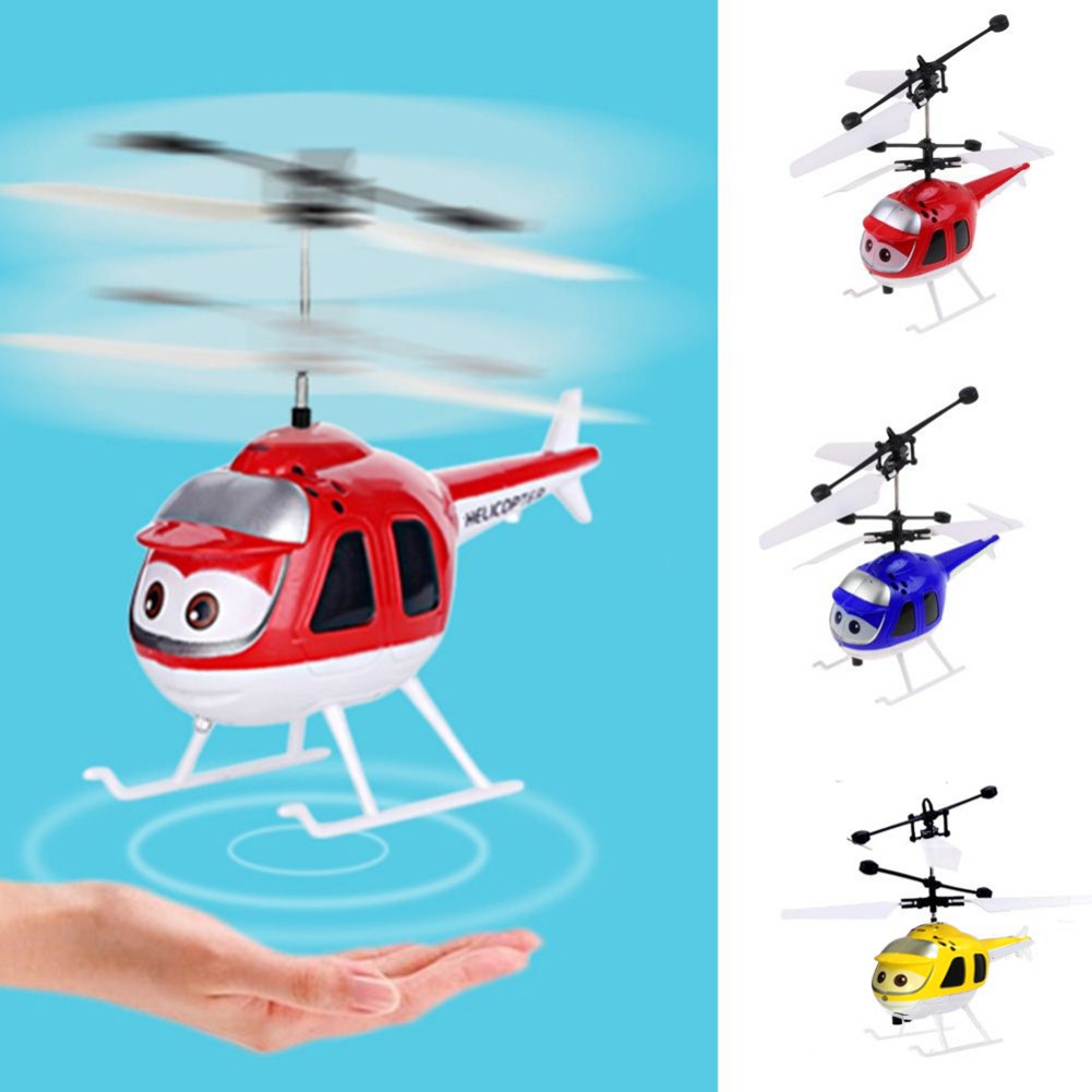 Mô hình máy bay trực thăng cảm biến hồng ngoại điều khiển từ xa kèm cáp sạc