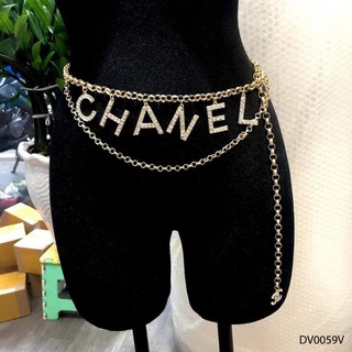 Hình ảnh Đai váy Chanel dây xích đính đá Cao cấp