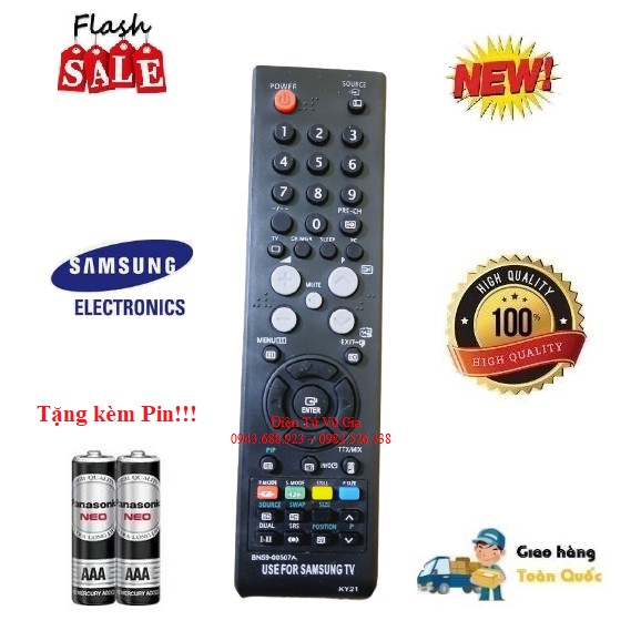Remote Điều khiển tivi Samsung BN59-00507A các dòng TV LCD/LED Smart- Hàng loại tốt tặng kèm Pin!!!