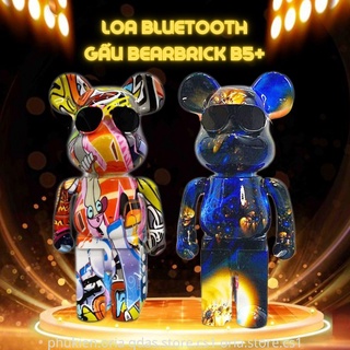 Hình ảnh Loa bluetooth gấu bearbrick Loa decor gấu bearbrick B5+ Bluetooth 5.1 có jack 3.5 mã B5+