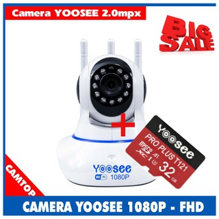 Hình ảnh Camera Yoosee 3 Anten 2.0M - 1080P - Hình ảnh cực nét - Bảo hành 1 năm