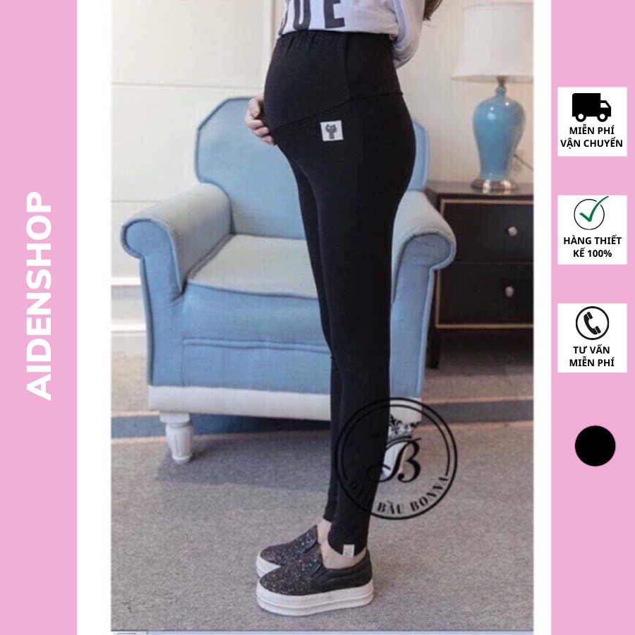 Quần legging bầu thu đông quần bầu giá rẻ co giãn tốt
