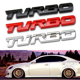 Hình ảnh Tem Logo Nổi TURBO Dán Trang Trí Xe TB02