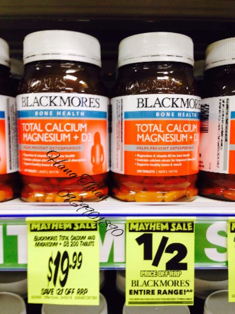 (Đủ bill mẫu mới)Blackmores Total Calcium & Magnesium + D3 _200 #6