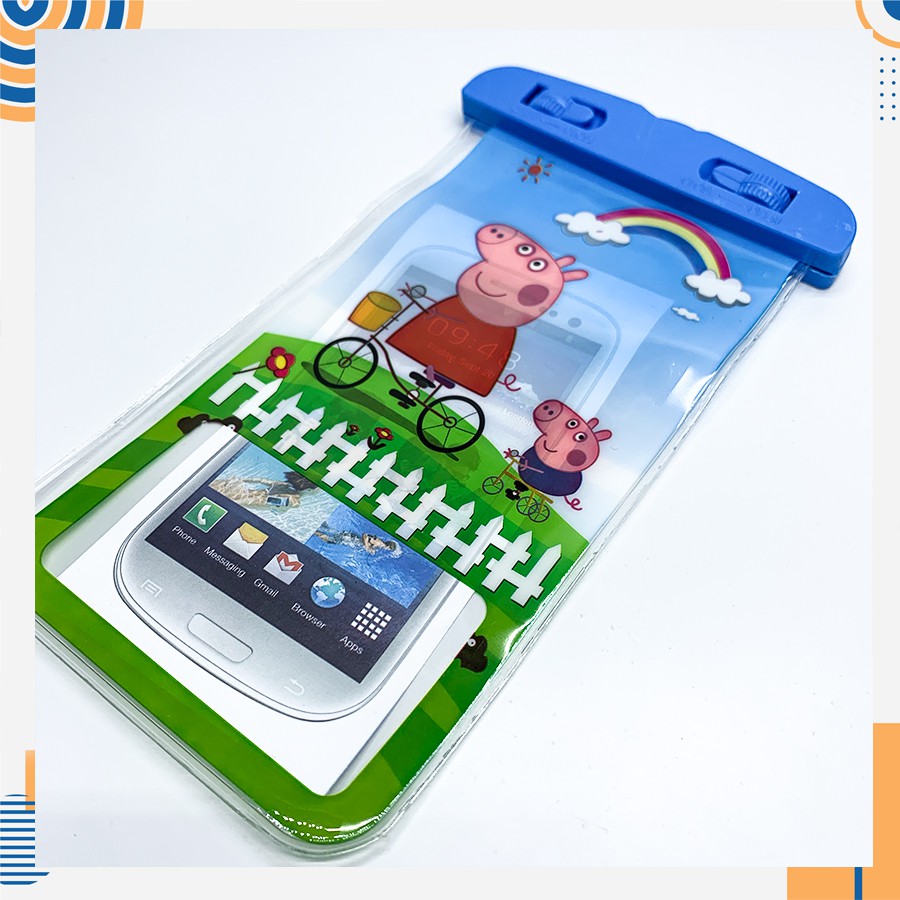 Túi Phao Đựng Điện Thoại pepa pig, kitty,.. Chống Nước Có Phao Chống Chìm #8