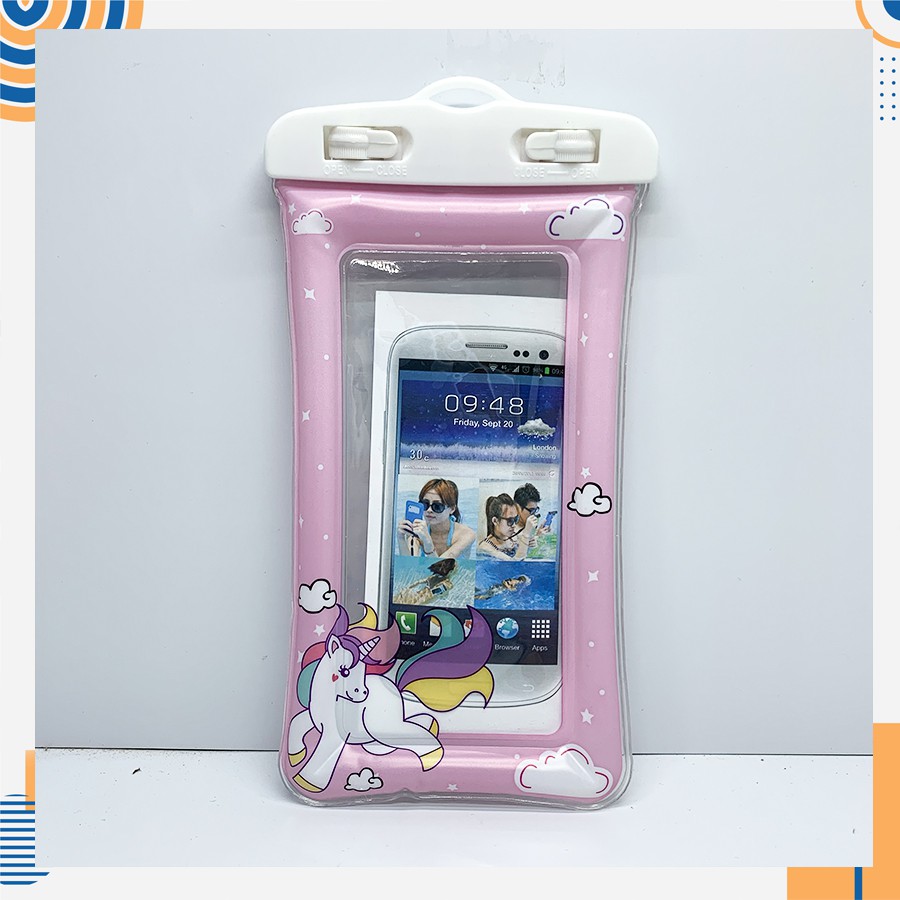 Túi Phao Đựng Điện Thoại pepa pig, kitty,.. Chống Nước Có Phao Chống Chìm #8