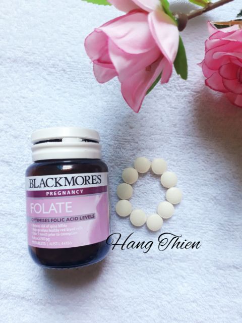 Blackmores Folate 500mcg bổ sung axit folic cho bà bầu_ 90 viên #6