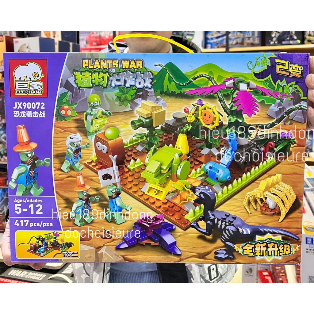 Lắp ráp xếp hình hoa quả nổi giận Plants vs Zombies JX 90072